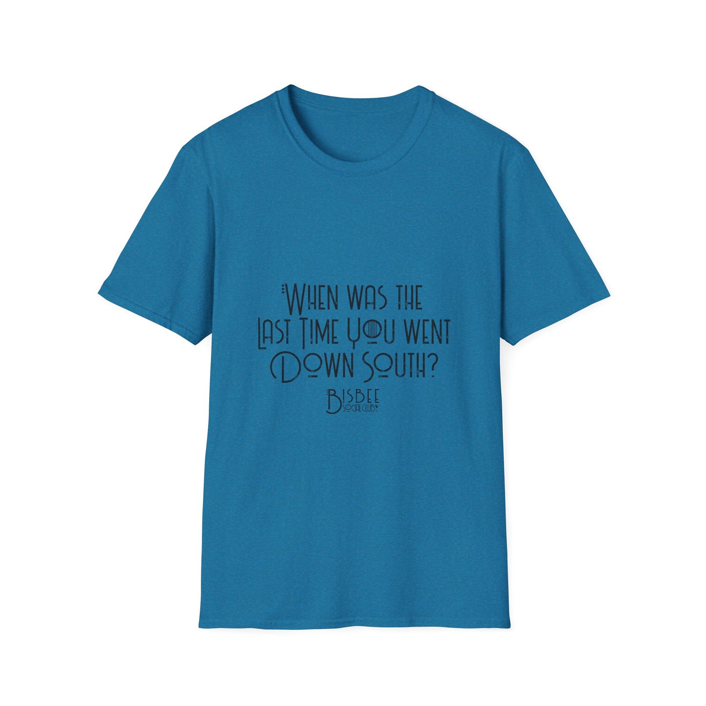 Funny Bisbee Inspired Unisex Softstyle T-Shirt - Perfect for Travel Lovers