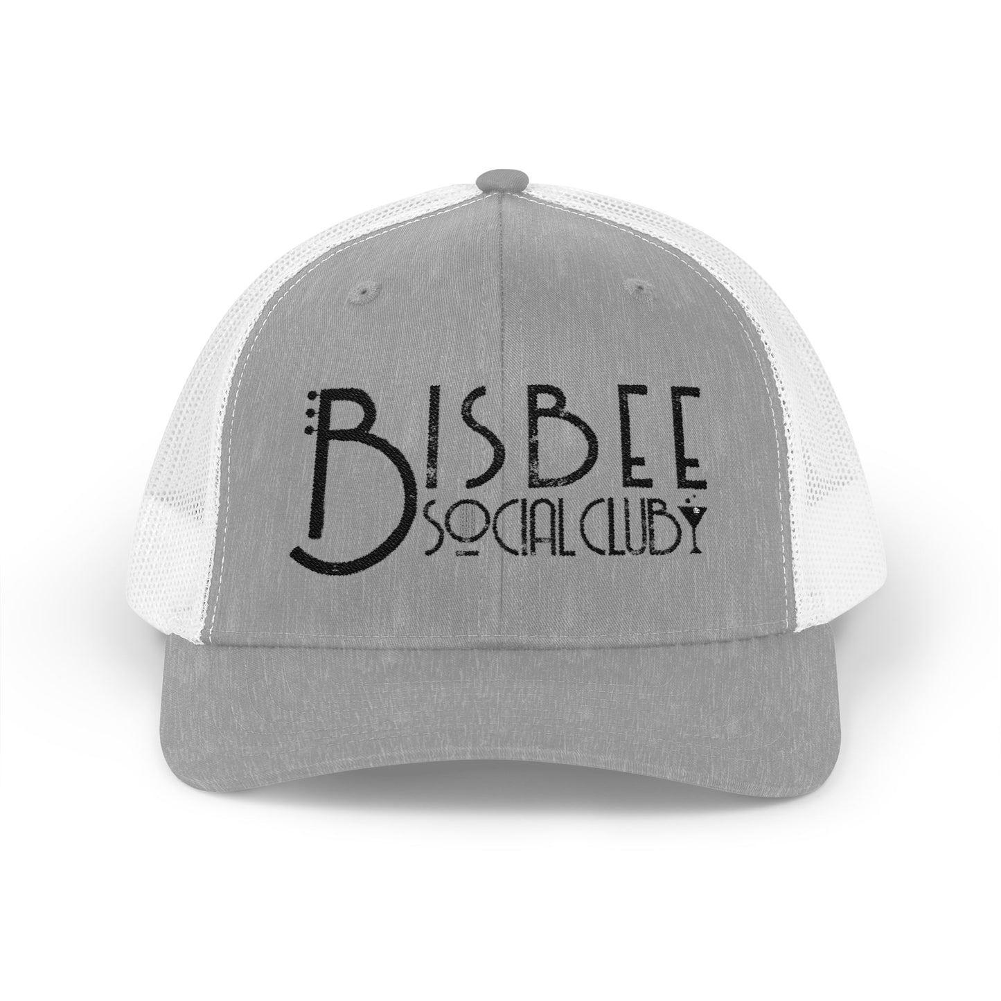 Stylish Red Snapback Trucker Cap - Bisbee Social Club Design