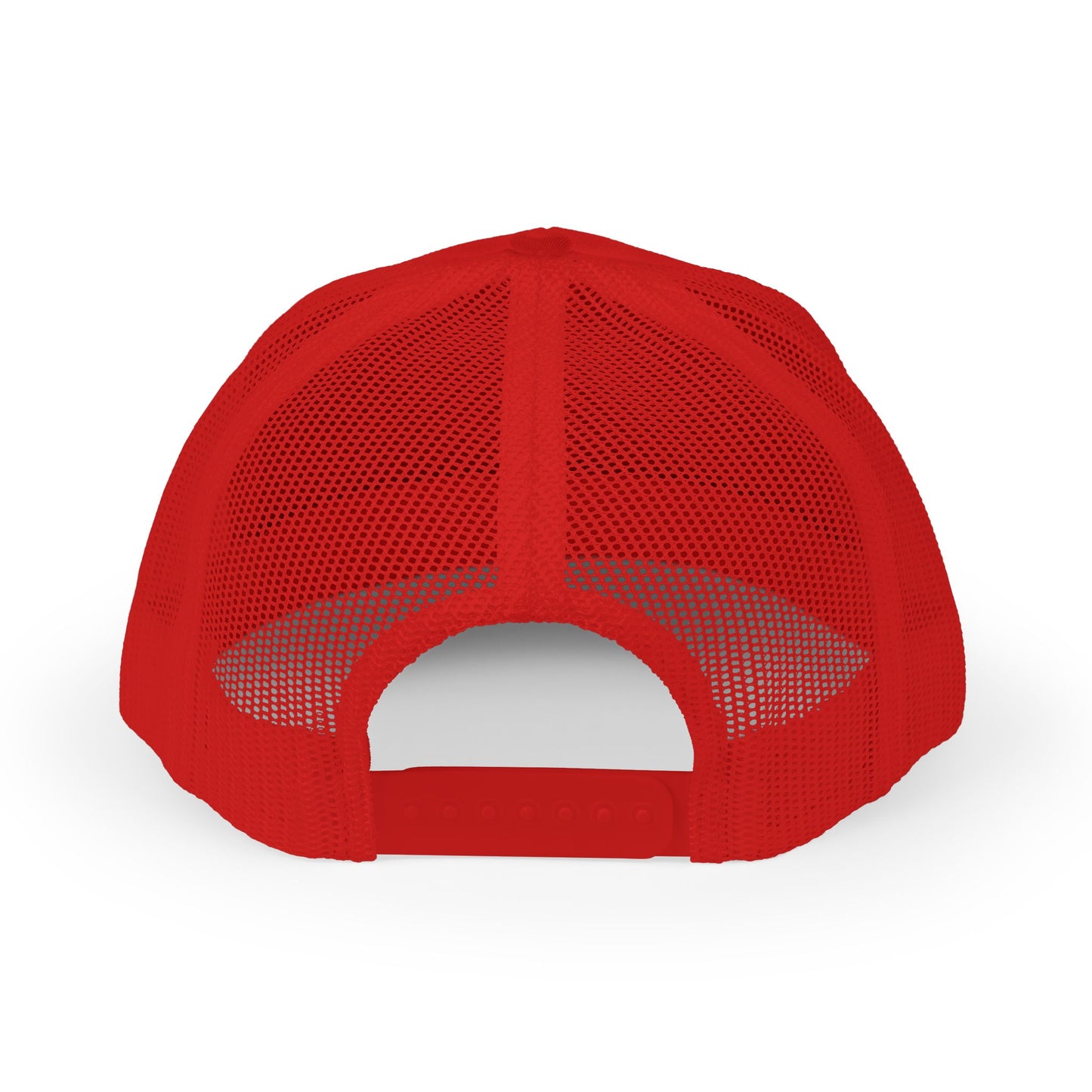 Stylish Red Snapback Trucker Cap - Bisbee Social Club Design