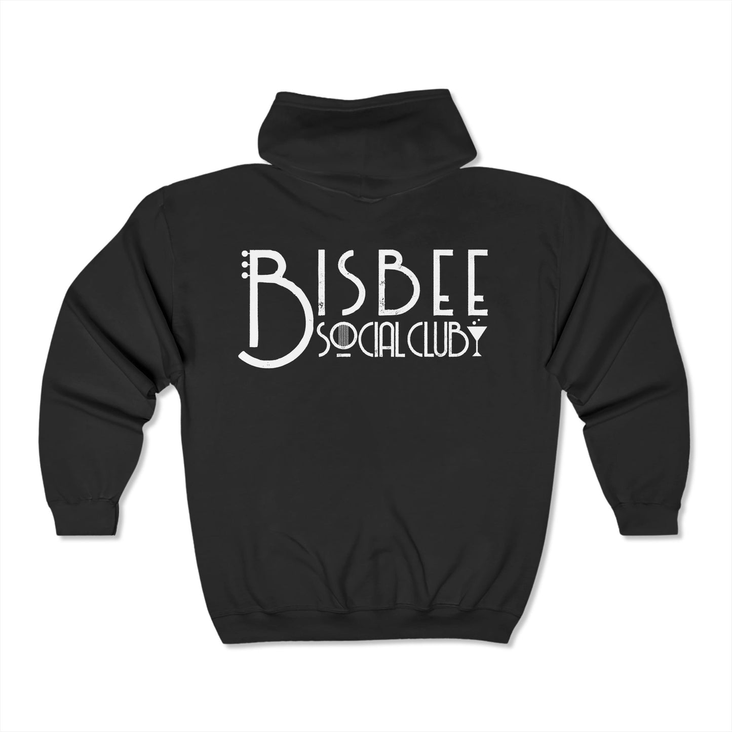 Bisbee Social Club Unisex Heavy Blend™ Zip Hoodie - Stylish Comfort for Social Gatherings